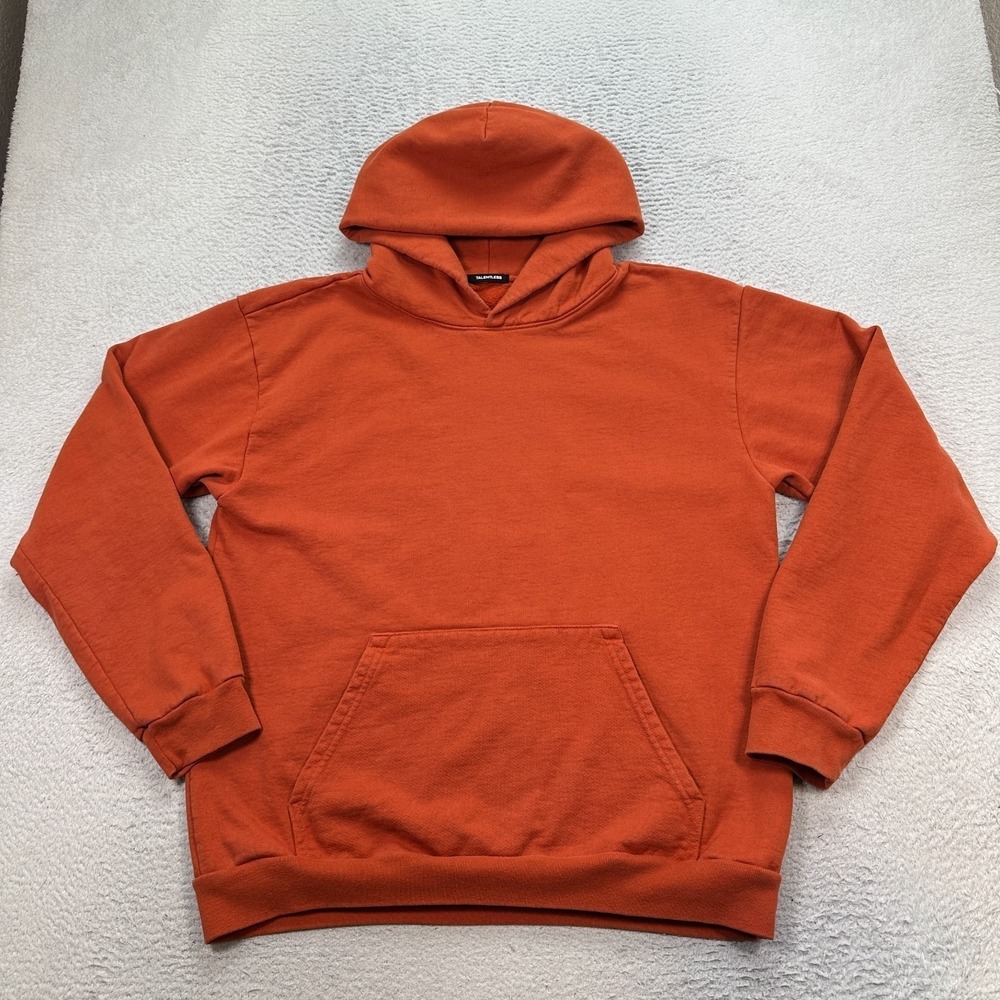 Talentless Hoodie Men's Size XL Heavyweight‎ Sweatshirt Pullover Outdoor Orange